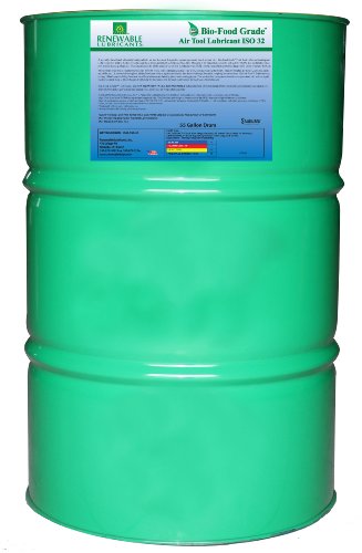 Renewable Lubricants Bio-Food Grade ISO 32 Air Tool Lubricant, 55 Gallon Drum