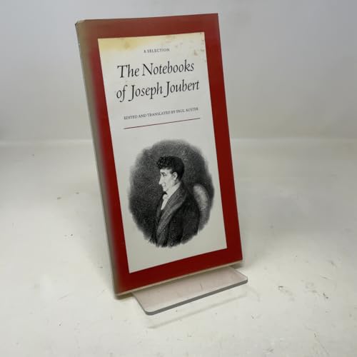 The Notebooks of Joseph Joubert 0865471088 Book Cover