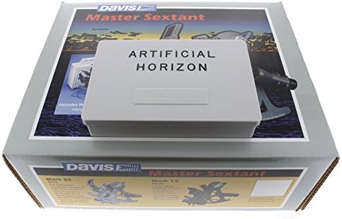 Davis Mark 25 Sextant Instrument for Navigation with Davis Artificial Horizon Bundle (2 Items)