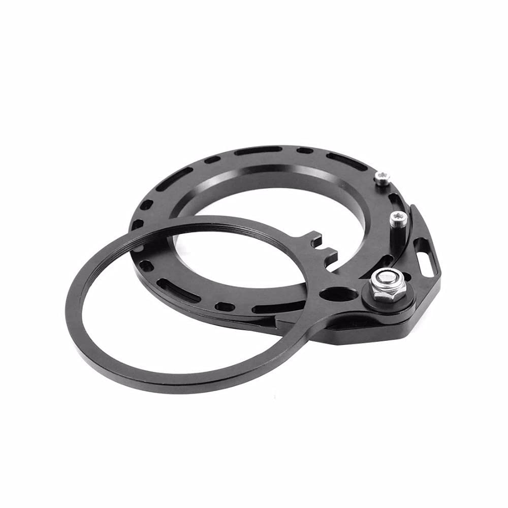 M67 Gewinde 67 mm rot Swing Makro Objektiv Flip Adapter Halterung Klemme Tauchfilter für DSLR Unterwassergehäuse (schwarz)