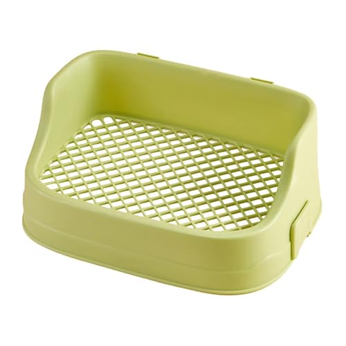 Bac à litière d'angle pour cobaye vert 36x24cm avec fixation stable
