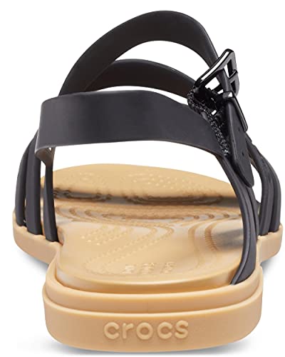 Image of Crocs Women Tulum Sandal Black /Tan 2 UK (W4)