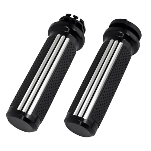 Poignées guidon moto 1'' 25 mm custom noir pour Sportster 883 XL1200 et Touring