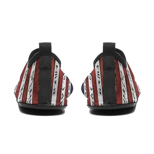 2nd Amendment Brand Vintage USA Flag Lightweight Water Shoes Socks Non Slip Shoes for Women Men Beach Swim River3