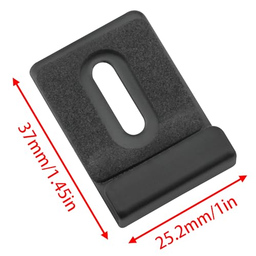 Image of Lovelysp Metal Mirror Clips Wide Channel Mirror Hanger Clip Kit Heavy Mirror Mounting Hardware Hanging Kit (Black) -6PCS