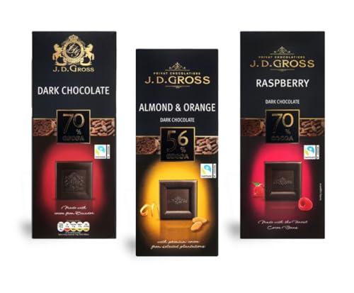 J.D. Gross Dark Chocolate Bars(pack of 3)