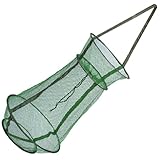 VICASKY Faltbares Krabbennetz aus Verschleißfestem Nylon mit Großem Fassungsvermögen und Leichtem Design für Angler und Fischerei Zubehör
