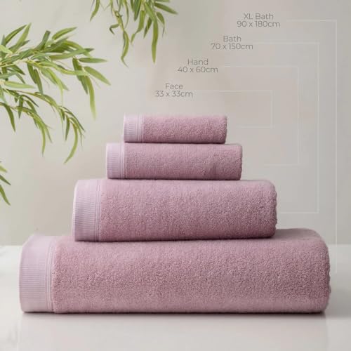 Image of Spread Spain Bamboo Towels for Bath, Towels for Bath Large Size, Bamboo Bath Towel High Absorbent & Soft, 360 GSM, 4pc Set Bath Towel for Men /Women