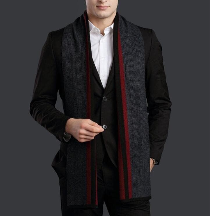JSEIAJB Warm Scarf Knitting Gift Men's Autumn And Winter Casual Business