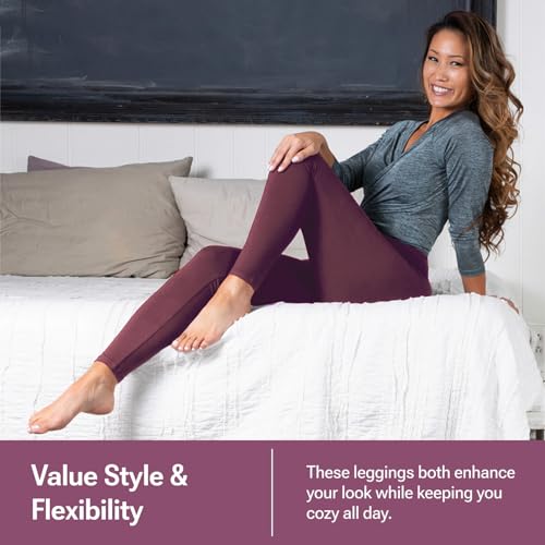 Image of SATINA High Waisted Leggings for Women - Comfortable and Stretchy in Versatile Sizes and Colors