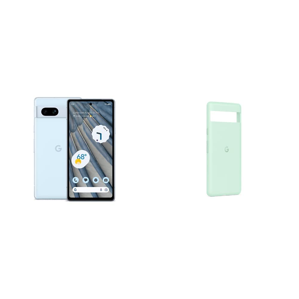 Google Pixel - Google Ｐixel 7a-Sea  128GB Google Pixel 7a - 128GB Mobile Phone and Pixel 7a Case - Sea