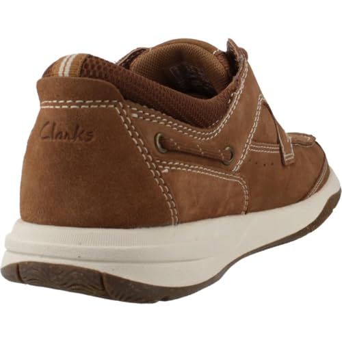 Image of Clarks Men's Sailview Lace Boots, navy nubuck, 10