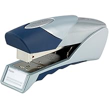 Rexel Gazelle Half Strip Stapler, 25 Sheet Capacity, Plastic Body, Blue and Silver, 2100011