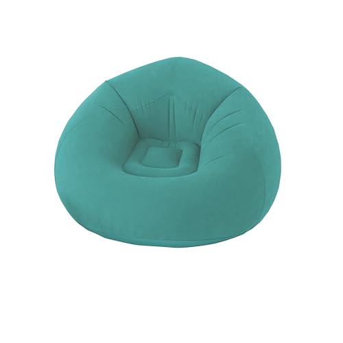 Fauteuil d'extérieur Gonflable, 100x100 cm, Turquoise, 100% PVC Flocké, Collection Jardin Costa