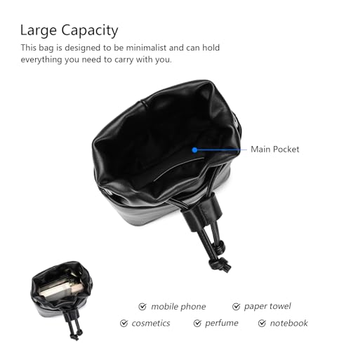 Mini Bucket Bag for Women Stylish Crossbody Purse PU leather4