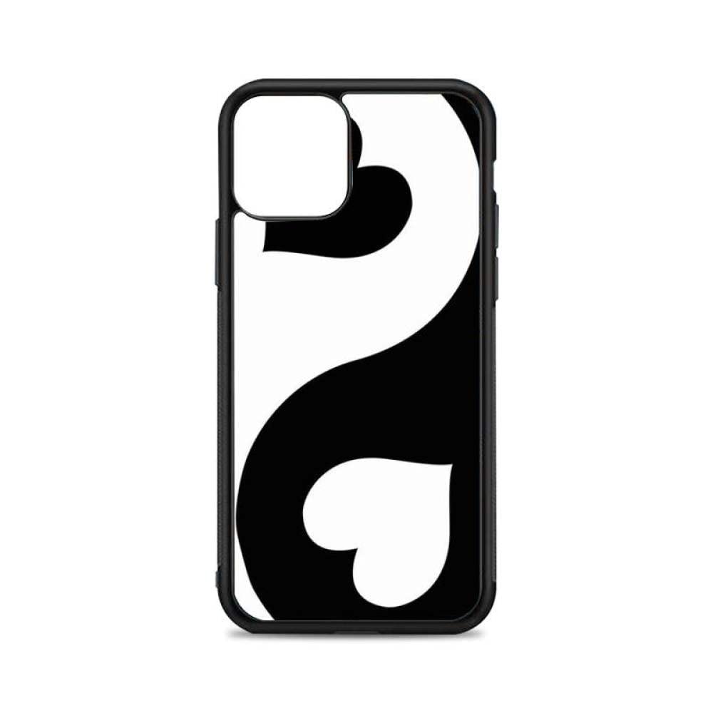 Coque IPhone 11 Ying Yang - Noir Et Blanc - Silicone Mat - Compatible Charge Sans Fil