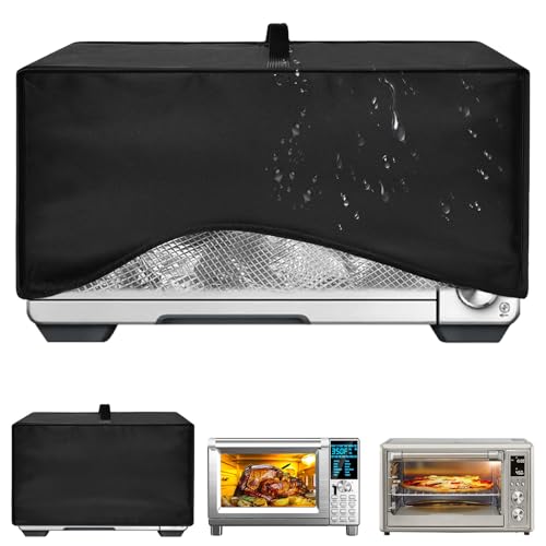 Image of Toaster Oven Air Fryer Cover, Heat-Resistant Waterproof Dust-proof Kitchen Appliance Covers Compatible with Breville Smart Oven Air Fryer Pro BOV900BSS Nuwave Bravo Air Fryer Toaster Smart Oven