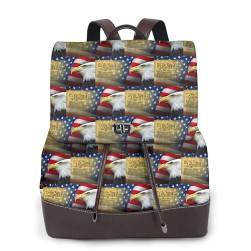Sac à dos en cuir American Eagle ergonomique et spacieux femme