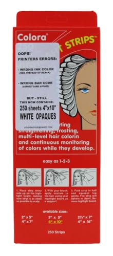 Colora 250 Highlight Strips 4Inch X 10Inch (Pack of 6)