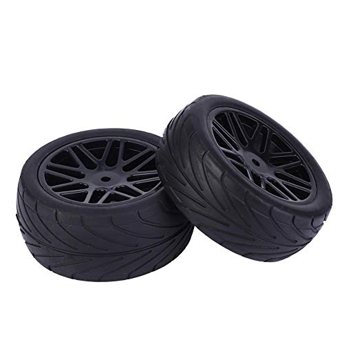VGEBY RC Räder 4Pcs Schwarz Fernbedienung Auto Upgrade Reifen 1/10 Universal RC Auto Räder Crawler Fahrzeugreifen Reifen Fernbedienung Autozubehör 85mm(schwarz)