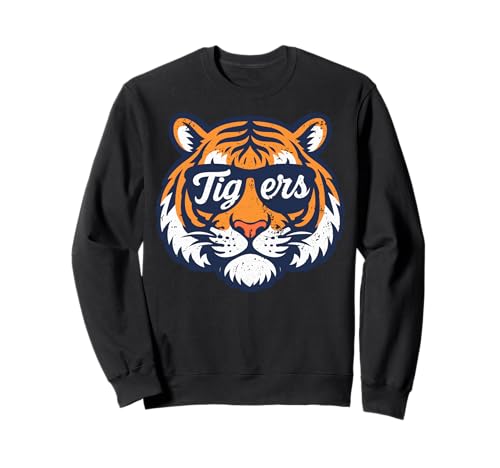 Vintage Tiger Wearing Sunglasses Retro Graphic Tee Tiger Sweatshirt