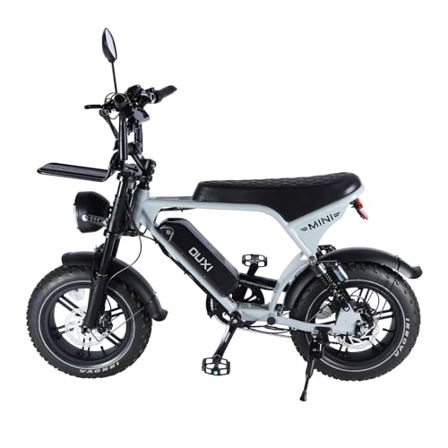 OUXI Ultra Mini E-Bike 16 Zoll Fatbike Elektrofahrrad, 250W Motor 60Nm, 36V 10.4Ah Akku...