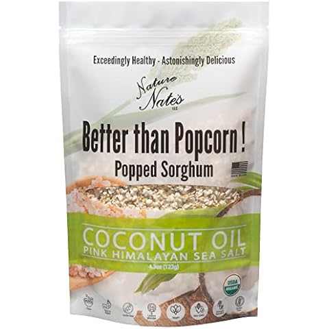 NATURE NATES Coconut Oil & Pink Himalayan Popped Sorghum, 4.3 OZ Cover