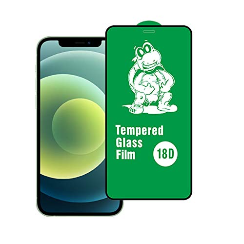 Covers Eclat Mobitech Llp 18D Tempered Glass Screen Protector Edge to Edge Full Screen Coverage for iPhone 12/12 Pro (Black)