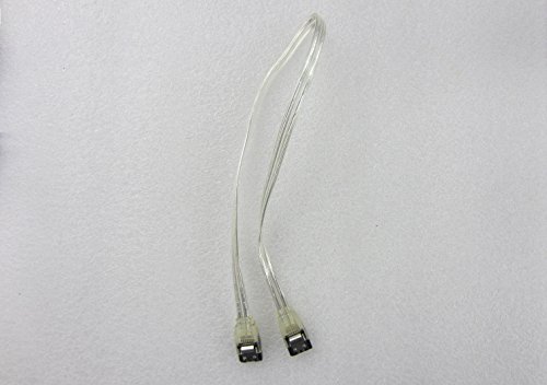 Cable SATA II 18 pulgadas con cierre metálico plateado