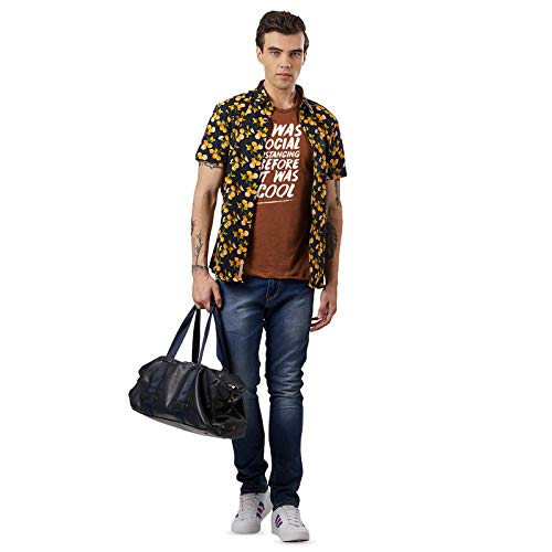 Image of Free Authority Printed Regular Fit Cotton Men's T-Shirt