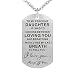 to My Precious Daughter Gift Necklace - I Love You Jewelry Pendant Present