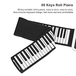 88 Touches Roll Up Piano, Enregistrement de 14 Morceaux de démonstration Silicone + ABS Hand Rolls Piano LED Fonction de Batterie pour Les Cadeaux - Les Beatles, Paul McCartney, John Lennon, RIngo Starr, George Harrison 88 Touches Roll Up Piano, Enregistrement de 14 Morceaux de démonstration Silicone + ABS Hand Rolls Piano LED Fonction de Batterie pour Les Cadeaux – Image 7