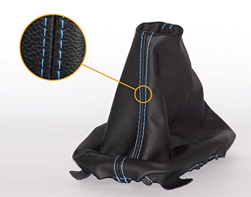 Myshopx Schaltmanschette Für VW Turan - Echt Leder, Schwarz