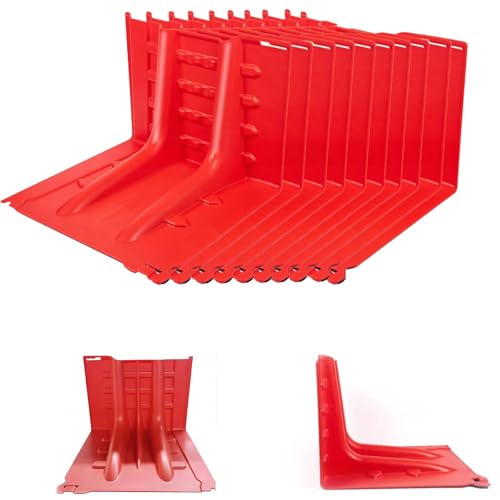 Quick Installation Flood Protection Barrier, L Shaped Durable ABS Removable Flood Baffle, Combination Water Panels, Flood Prevention Board for Home Basements Warehouses Garage(7 PCS)