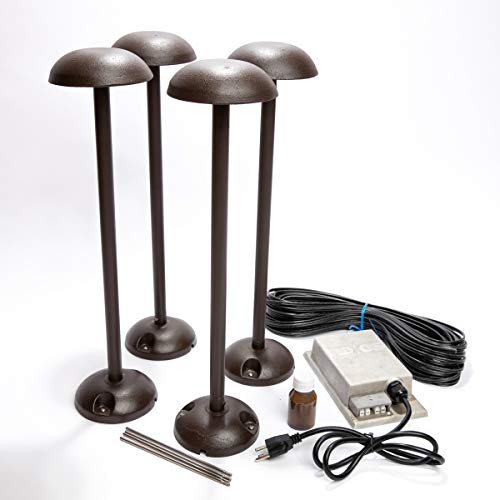 Naxos Led Pathlight Low Voltage Landscape Light Diy Kit Includes Outdoor Transformer Bulbs Electric Cord Wire Connectors Package Deal Bright Energy Saving 7 Watt Lights -Easy To Install #TOP10