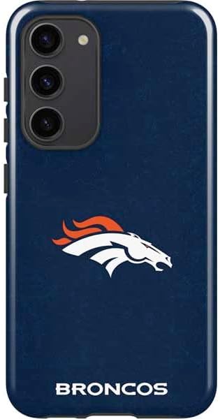 Skinit Pro Phone Case Compatible with Galaxy S23 Plus - Officially Licensed NFL Denver Broncos Retro Logo Design