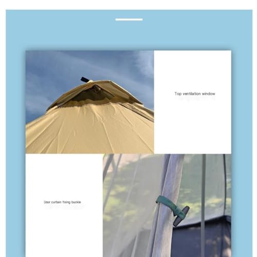 Carpa ligera y espaciosa para 2 personas, impermeable y transpirable miniatura 7