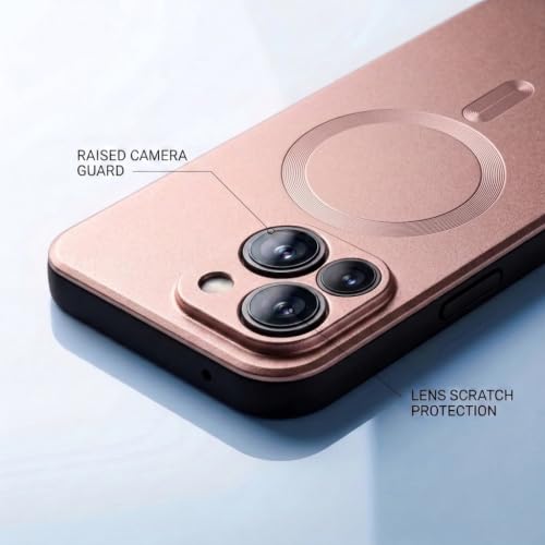 Image of amazon basics Premium Mag-Safe Case for Samsung Galaxy S23FE 5G | Shockproof & Anti-Scratch Cover | Soft Silicone with Wireless Charging | Camera Lens Guard - Rose Gold