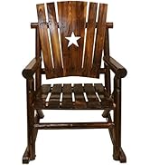 Amazon.com: Char-Log Single Rocker with Star : Patio, Lawn & Garden