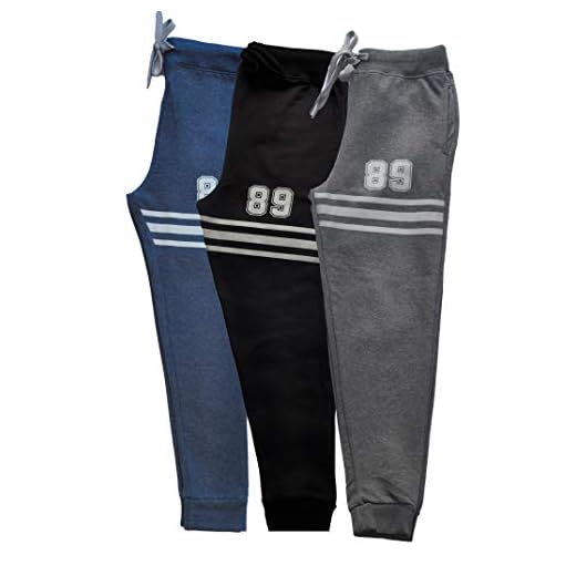 5IVE DEGREE 2-Pack Boy's Joggers Track Pant - Ankle Length (5 to 16 Years) (3, 7 Years - 8 Years)