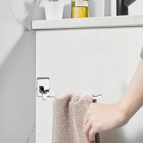 Image of GLOXY Premium Stainless Steel Elite Towel Ring Holder with Chrome Finish - Wall Mounted Napkin Hanger for Bathroom - Towel Hanger for Wash Basin & Kitchen - Bathroom Accessories