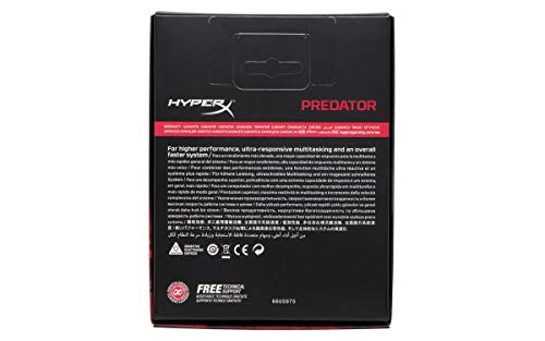 Image of HyperX Predator DDR4 RGB 64GB Kit (4 x 16GB) 3200MHz CL16 DIMM XMP RAM Memory /Infrared Sync Technology- Black (HX432C16PB3AK4 /64)