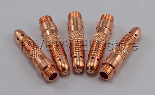 Image of RIVERWELD TIG Torch Collet Bodies 10N29 .020 inch & 0.5mm Consumables 5pcs | for QQ300 PTA DB SR WP 17 18 26 TIG Welding Torch Accessories