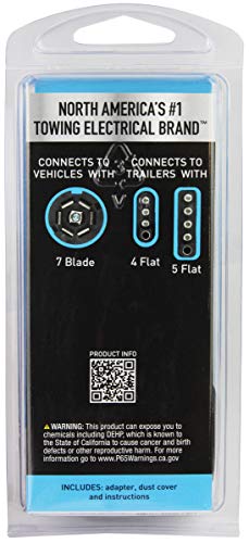 Hopkins Towing Solutions 47385 Multi-Tow 7 Blade To 5 Flat And 4 Flat Adapter #TOP6