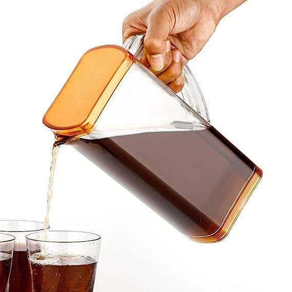 KD ZONE Water Jug with Plastic Handle, 2 litres, Transparent