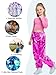 LOLANTA Girls Shiny Trousers Street Fashion Metallic Dance Cargo Pants Y2K Clothes Kids Hip Hop Dance Outfits (Rose, 7)