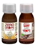 BPR Nutrition ZERO DROPS Kit 2 Dolcificante aromatizzato panne e caffè Zero zucchero
