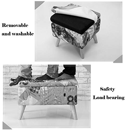 Tabouret de chaussures CHEWYNP pour aménager une entrée ordonnée avec assise en éponge confortable