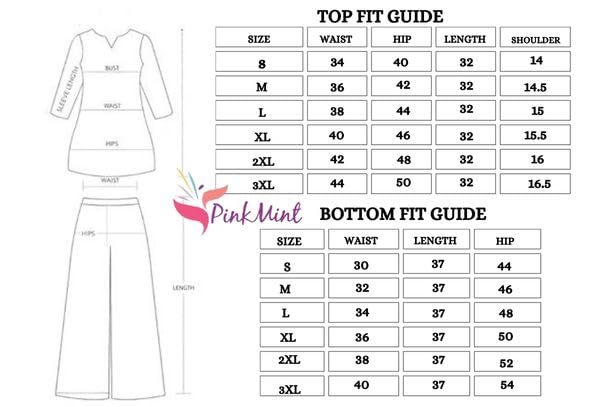 Image of Pinkmint Women's Pure Cotton Co Ord Set l Kurta Sets for Women |Kurta Sets| Printed Kurta with Pant l Stylish Pocket & 3 /4 Sleeve Women Co-ord Set (Avaiable in Plus size)