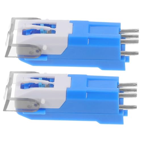Abaodam 2Piezas Agujas de Reemplazo para Tocadiscos de Agujas Vinilo Reproducción Clara y Precisa Instalación Compatible con Varios Modelos de Reproductores